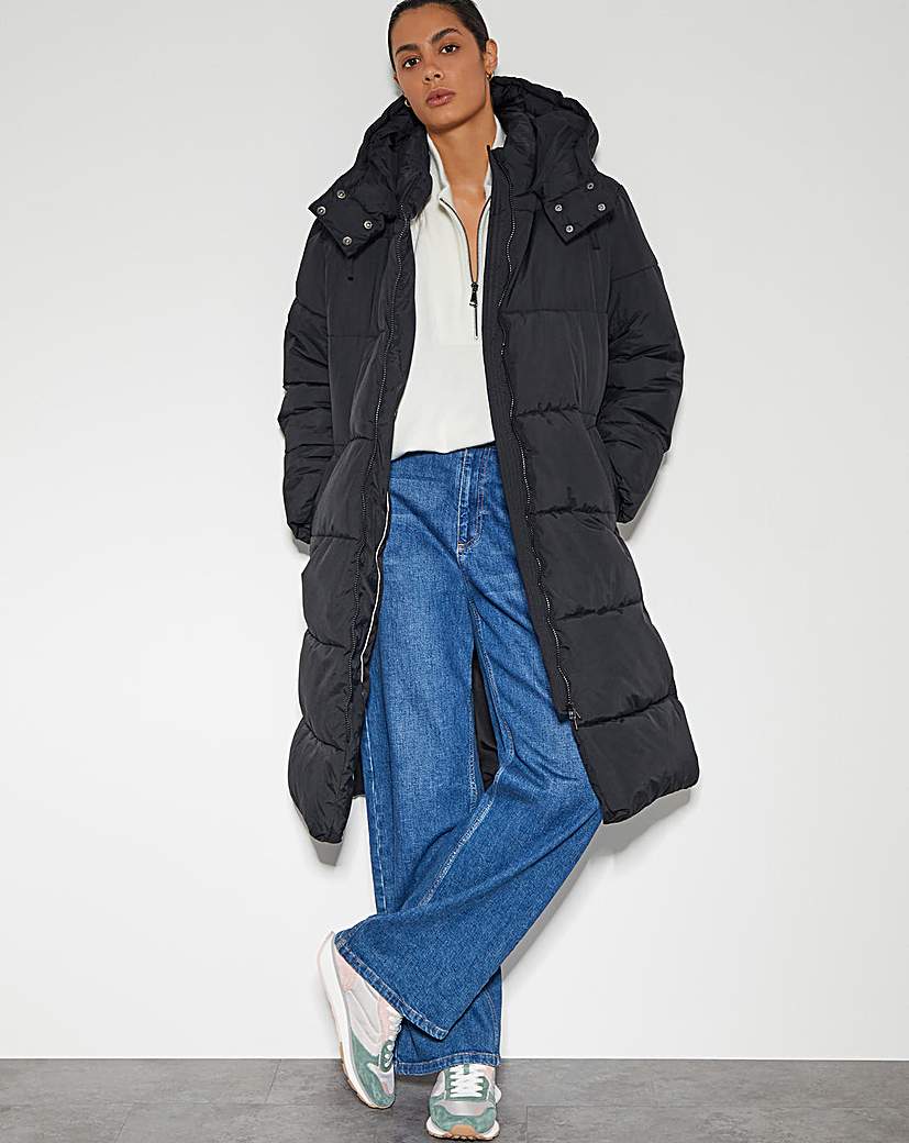 New In - Monsoon Lissy Long Hooded Puffer Coat