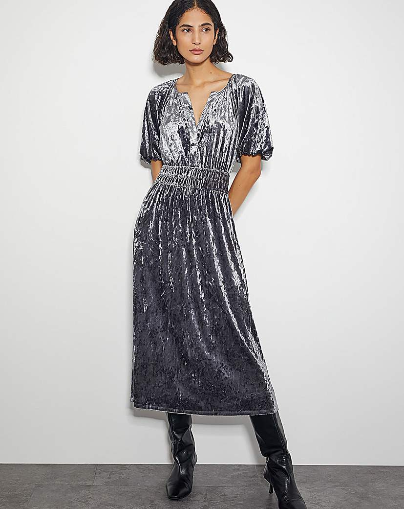 New In - Monsoon Valle Velvet Midi Dress