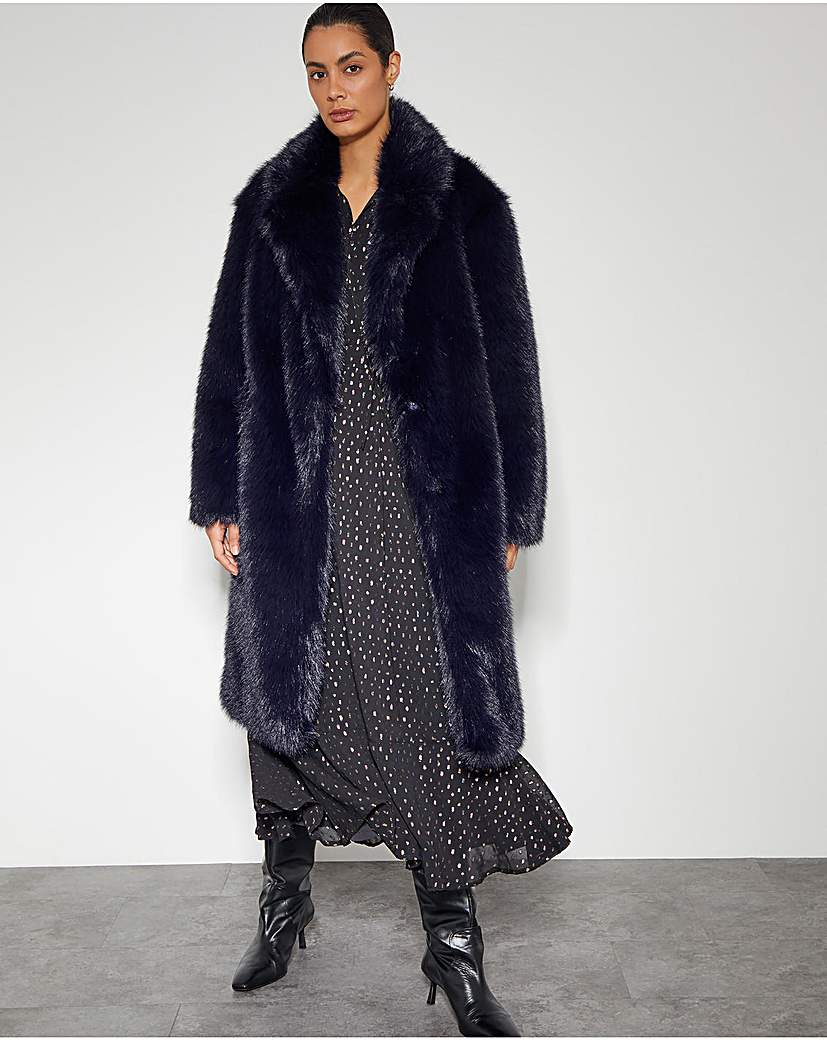 New In - Monsoon Camille Faux Fur Coat