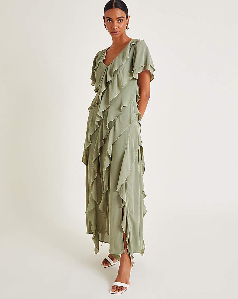 Monsoon Renata Ruffle Maxi Dress