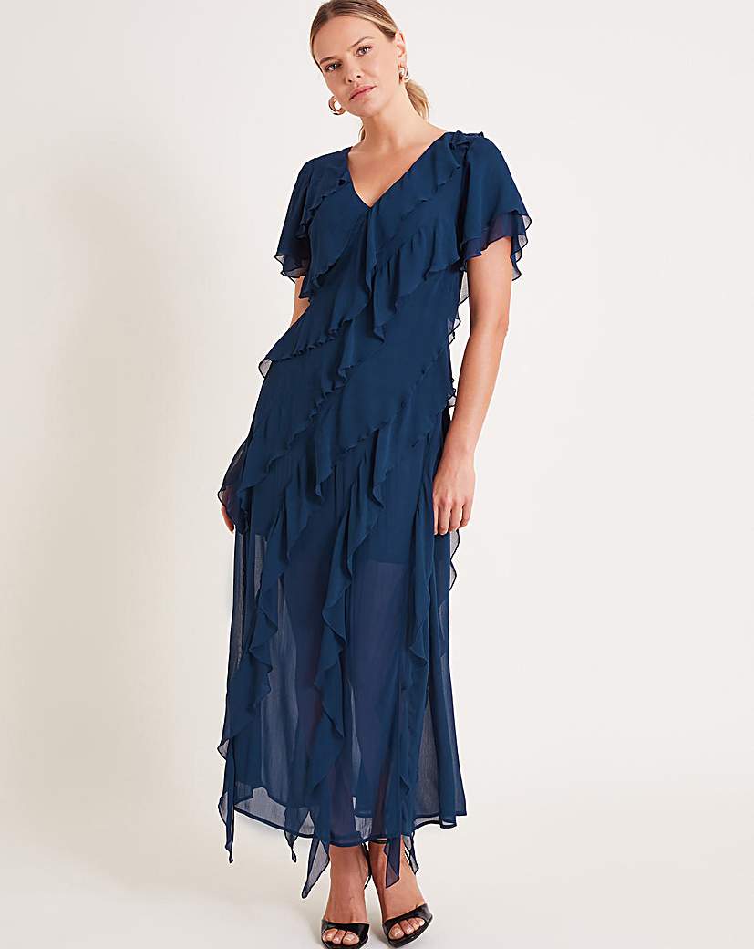 Monsoon Renata Ruffle Maxi Dress