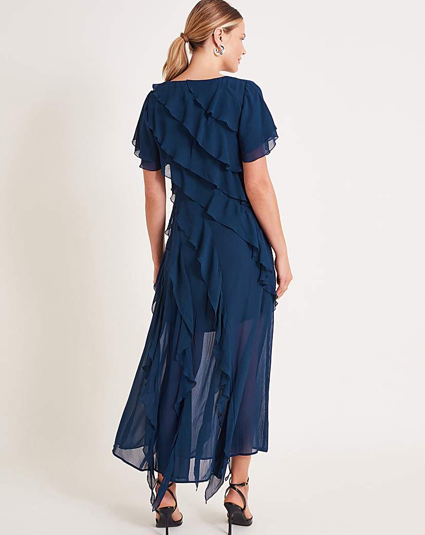 Monsoon Renata Ruffle Maxi Dress