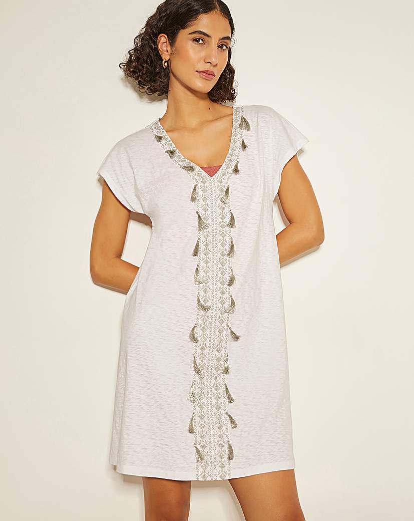 Monsoon Jodie Tassel Mini Dress