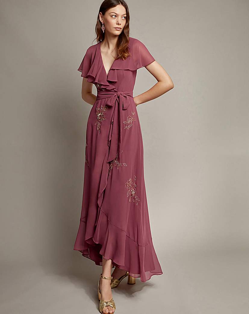 Monsoon Ausha Maxi Wrap Dress