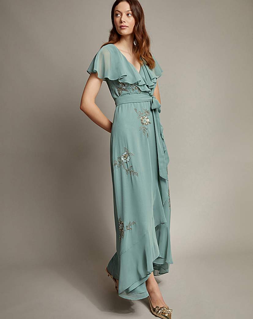 Monsoon Ausha Maxi Wrap Dress