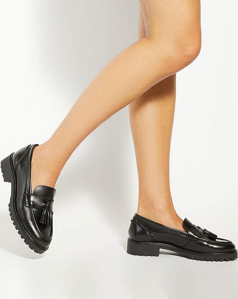 New In - Dune Gracelyn Leather Loafers