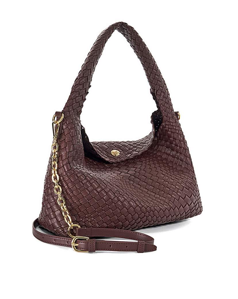 New In - Dune Deliberate Woven Shoulder Bag