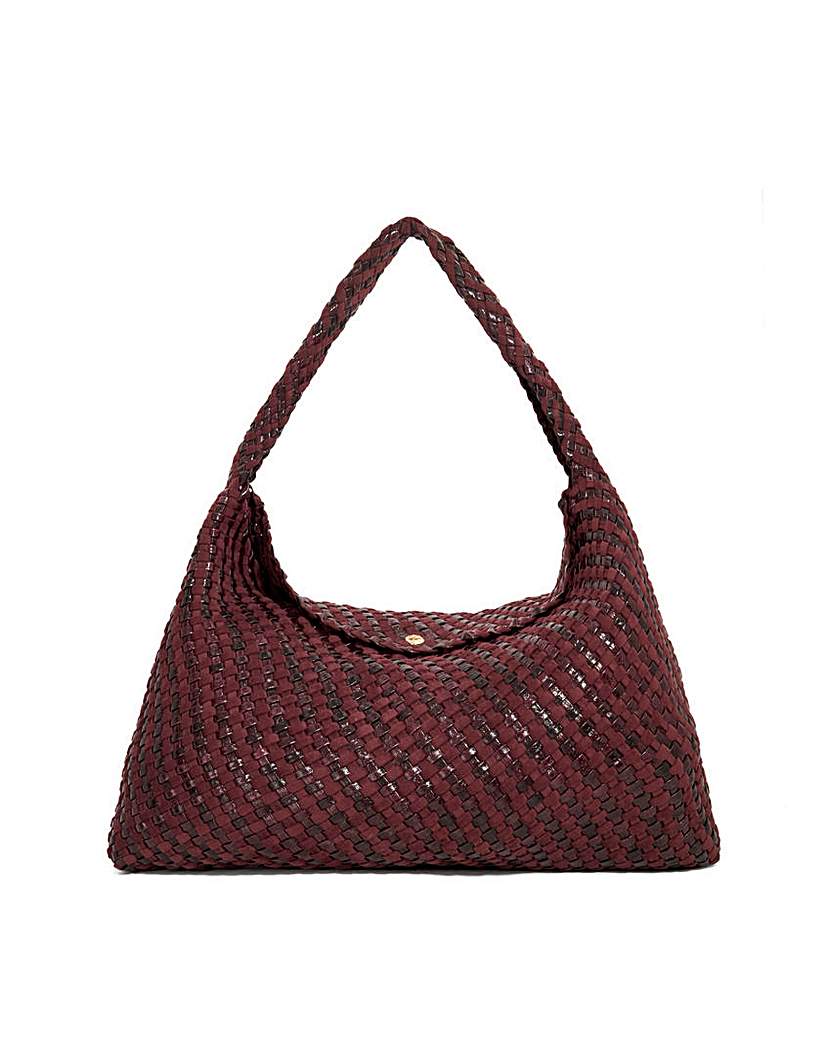 New In - Dune Deliberate XL Woven Shoulder Bag