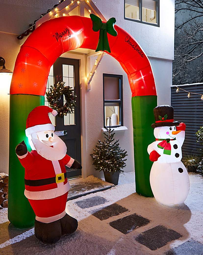 Inflatable Christmas Arch Santa/Snowman