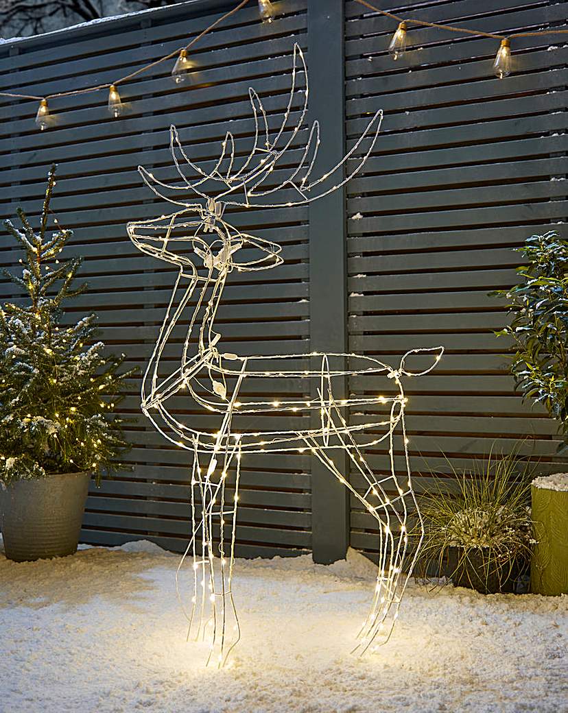 Outdoor Twinkling Christmas Reindeer