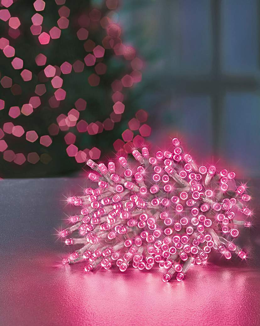 Pink LED String Lights