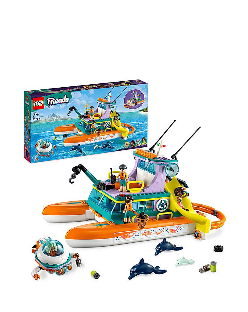 LEGO Friends Sea Rescue Boat Toy with Do