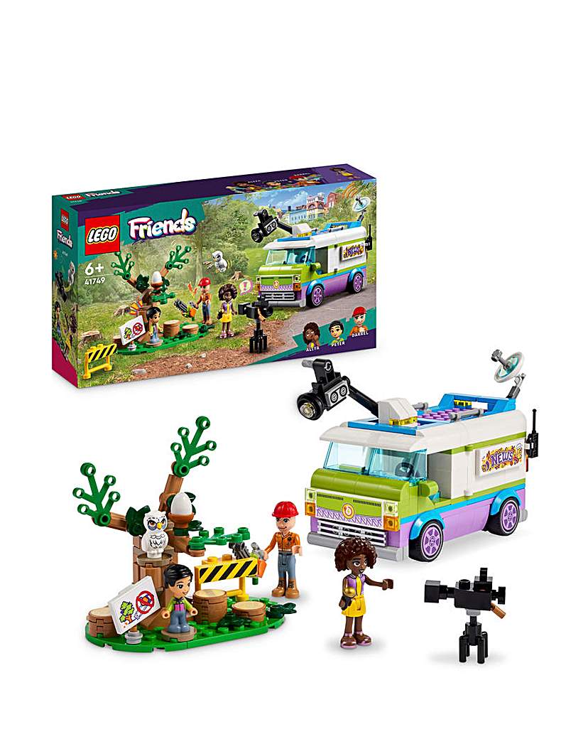 Image of LEGO Friends Newsroom Van Animal Rescue