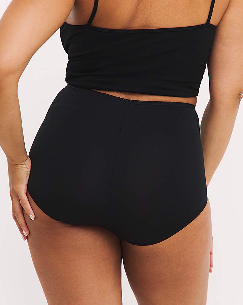 Sloggi 3Pk Microfibre Maxi Knicker Black