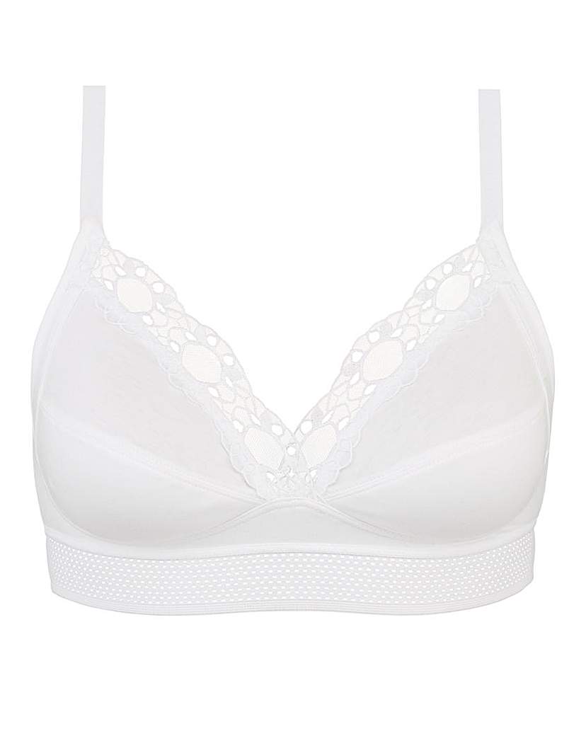 Playtex Organic Cotton Support Bra White
