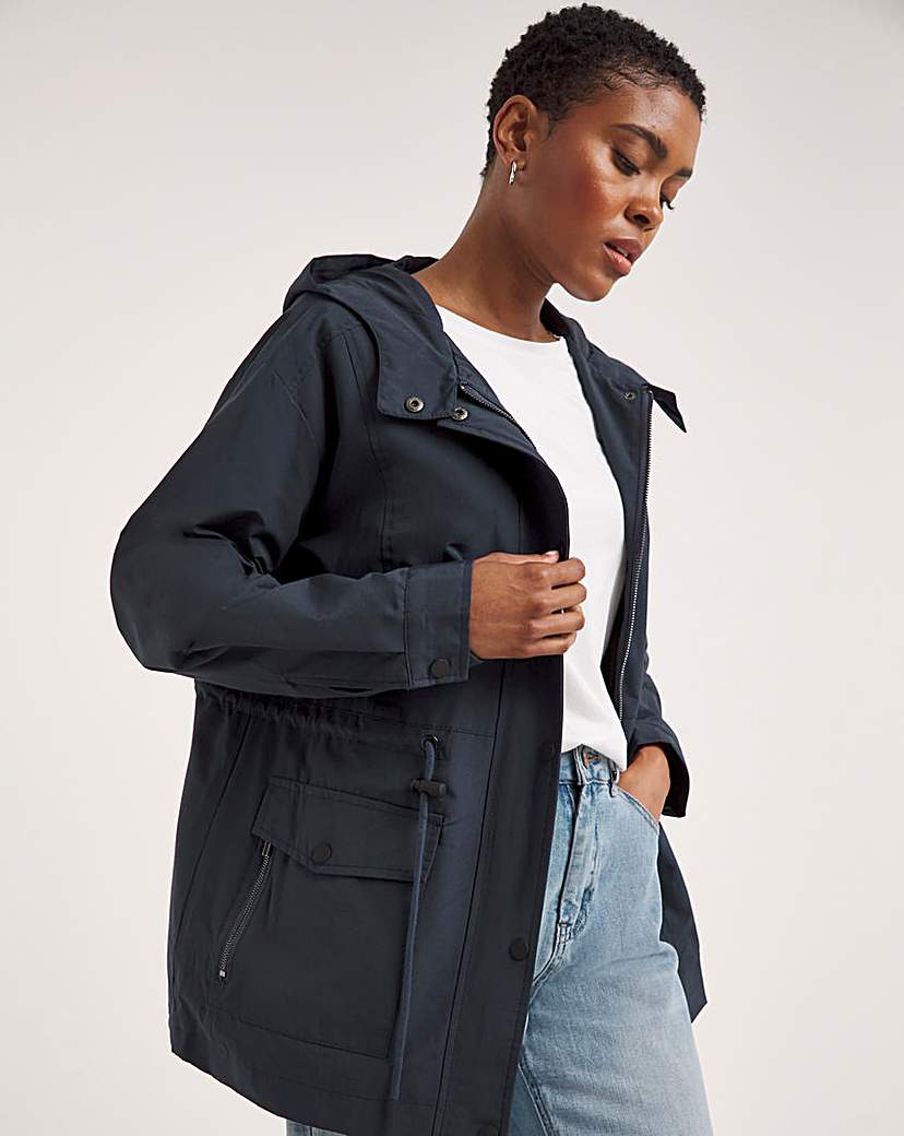 Navy Shower Resist Raincoat