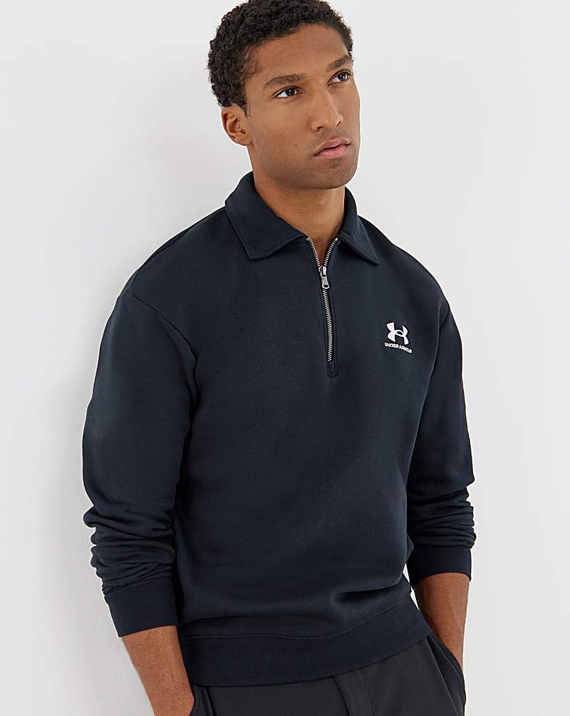 Under Armour Icon Fleece 14 Zip Black …