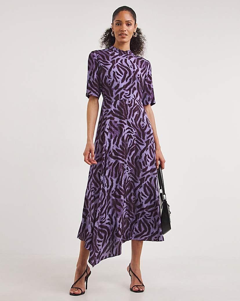 Whistles Tiger Print Midi Dress