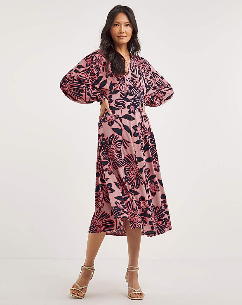 Joanna Hope Empire Jersey Midi Dress