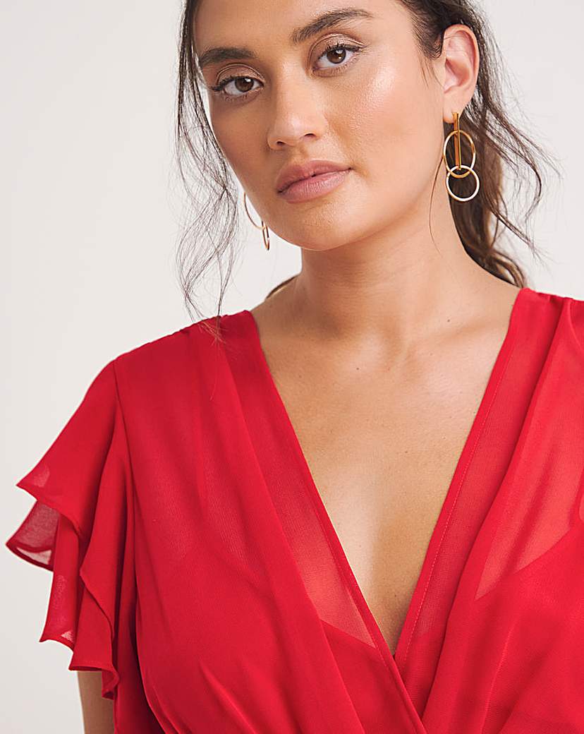 Joanna Hope Ruffle Maxi Dress