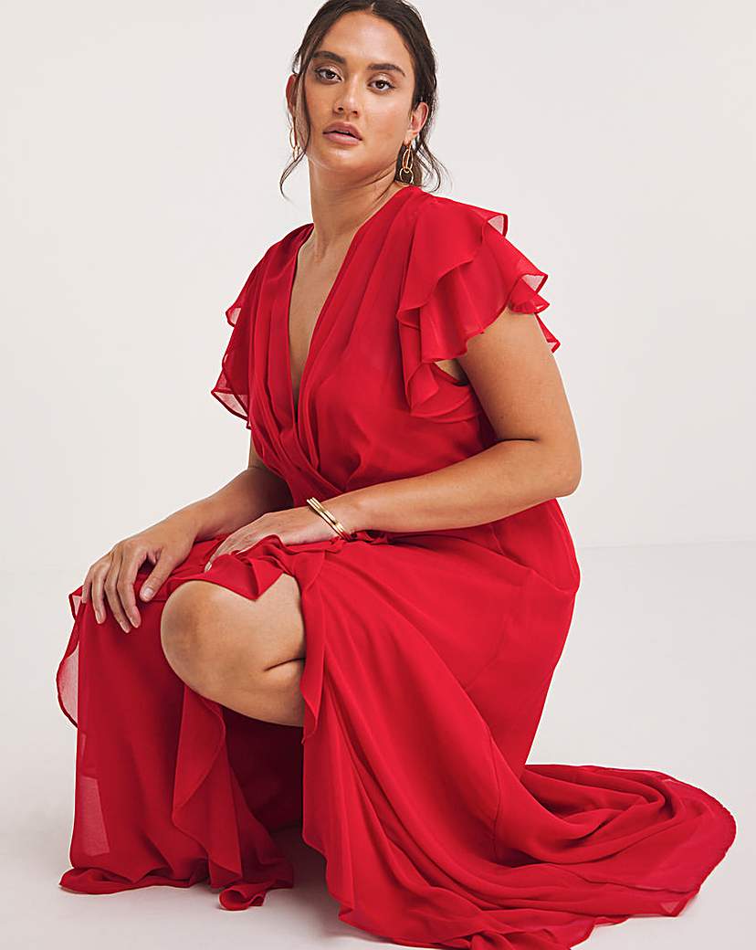Joanna Hope Ruffle Maxi Dress