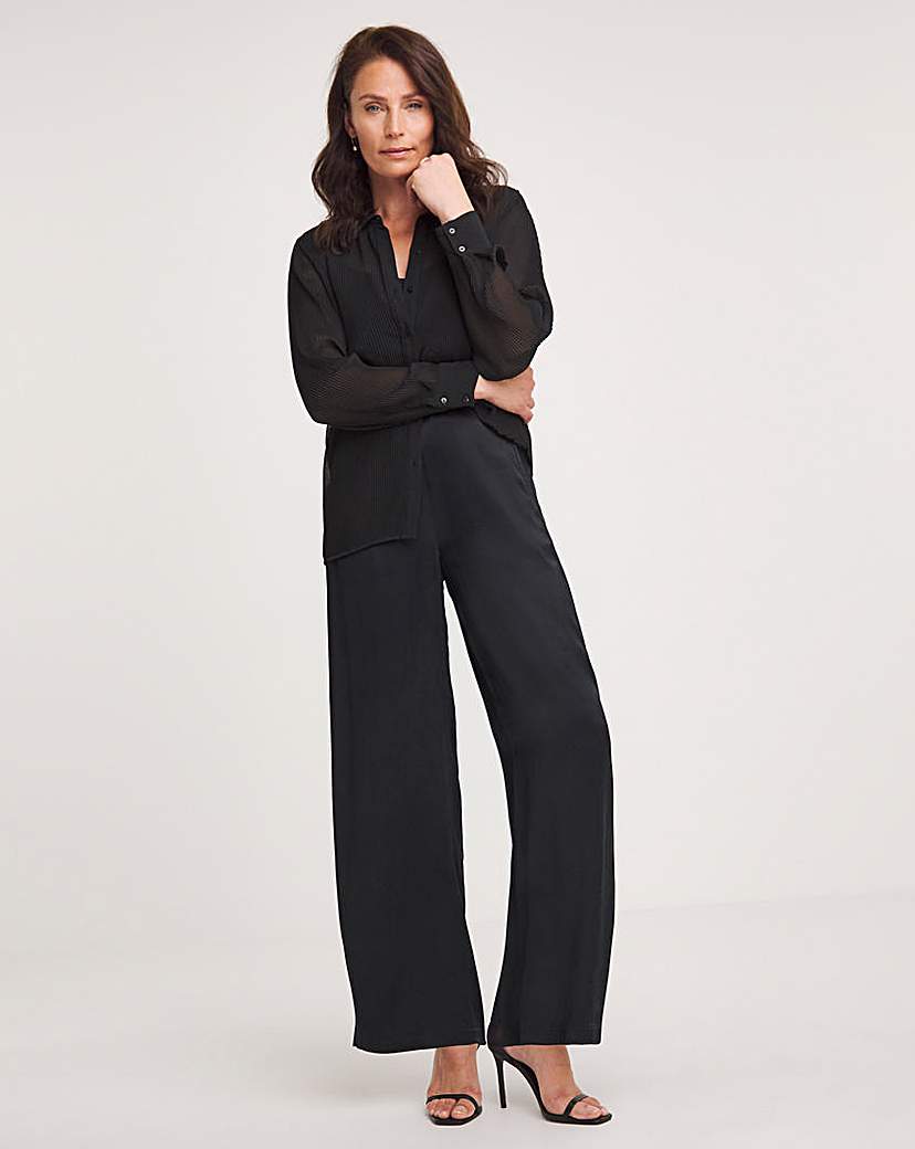 Joanna Hope Hammered Satin Trousers