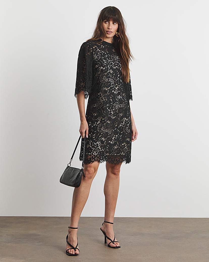 Joanna Hope Lace Swing Dress