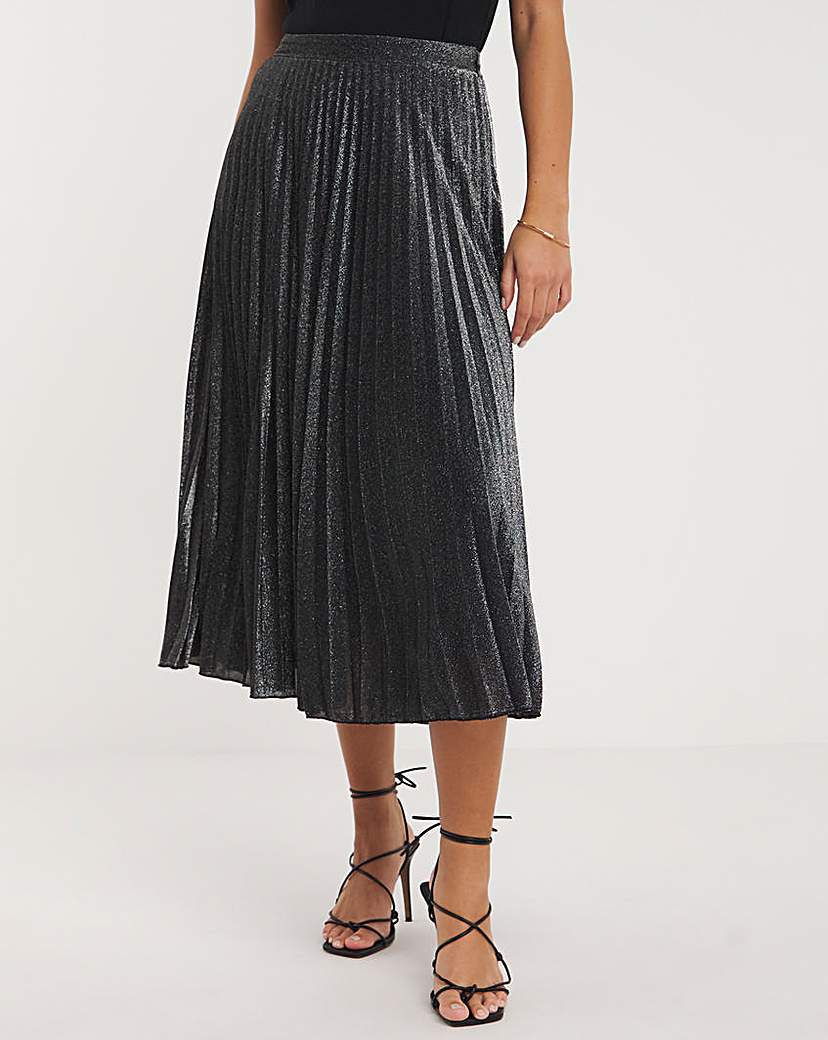 Joanna Hope Pleated Glitter Skirt