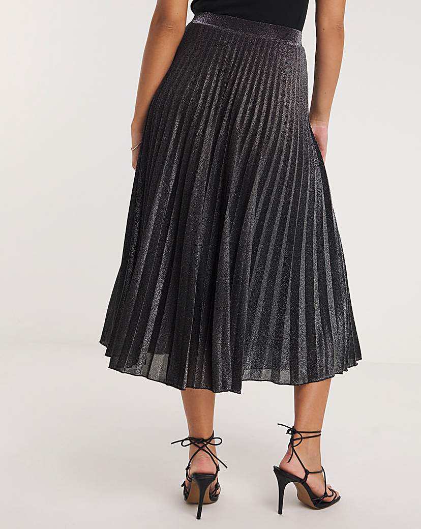 Joanna Hope Pleated Glitter Skirt