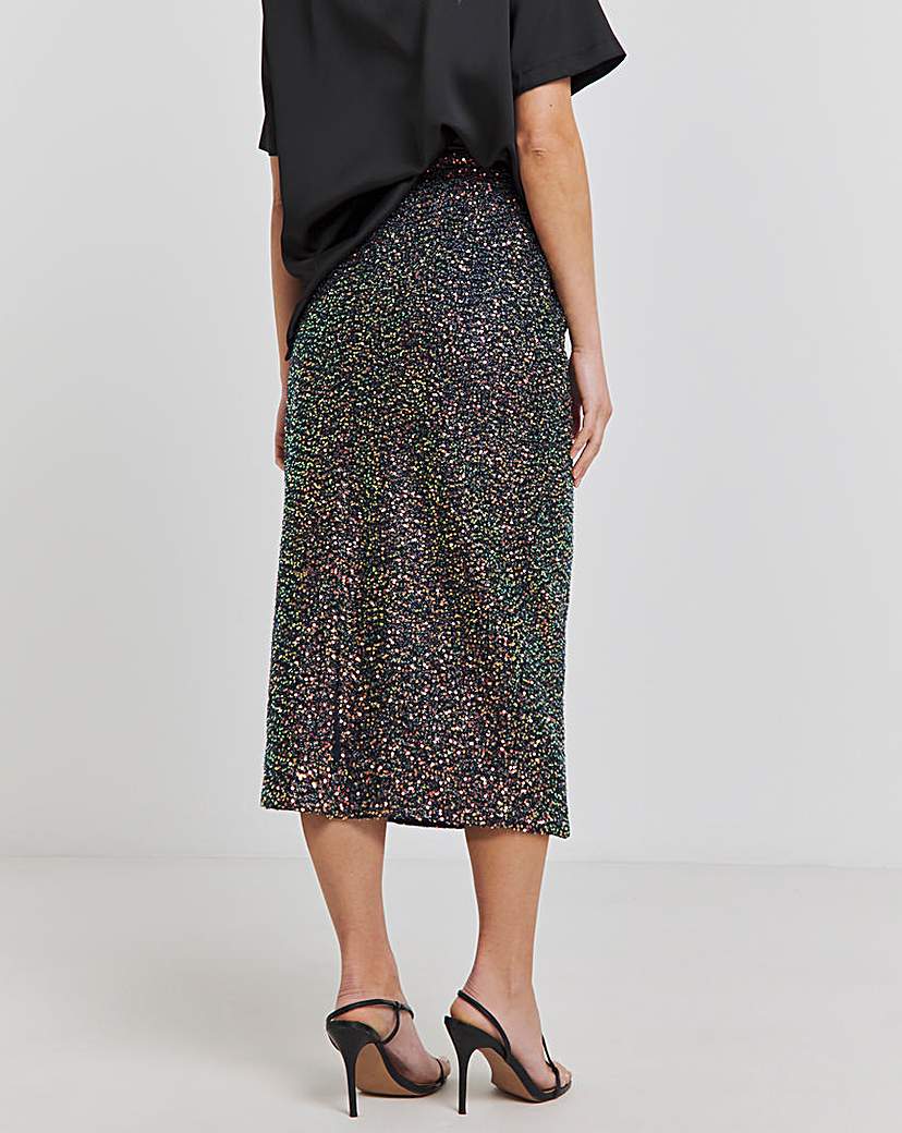 Joanna Hope Sequin Midi Skirt