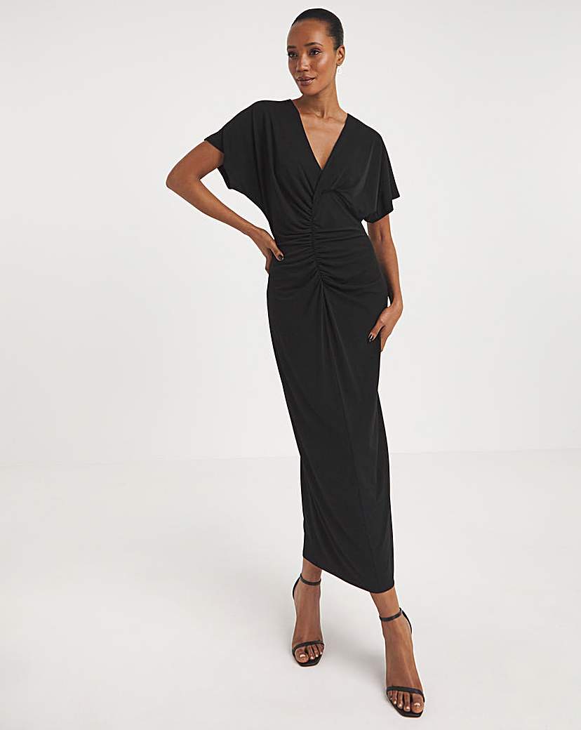 Joanna Hope Ruched Front Jersey Dress