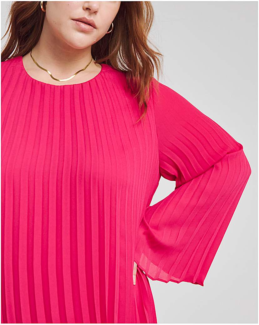 Joanna Hope Pleated Swing Dress