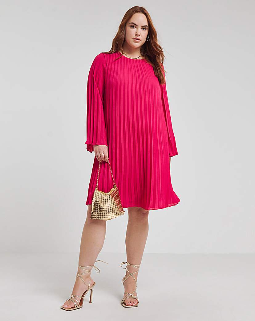 Joanna Hope Pleated Swing Dress