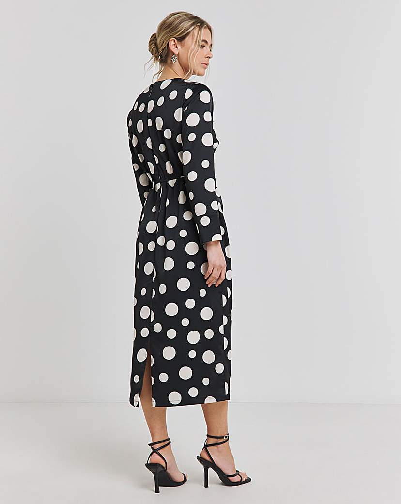 Joanna Hope Ruched Front Midi Dress