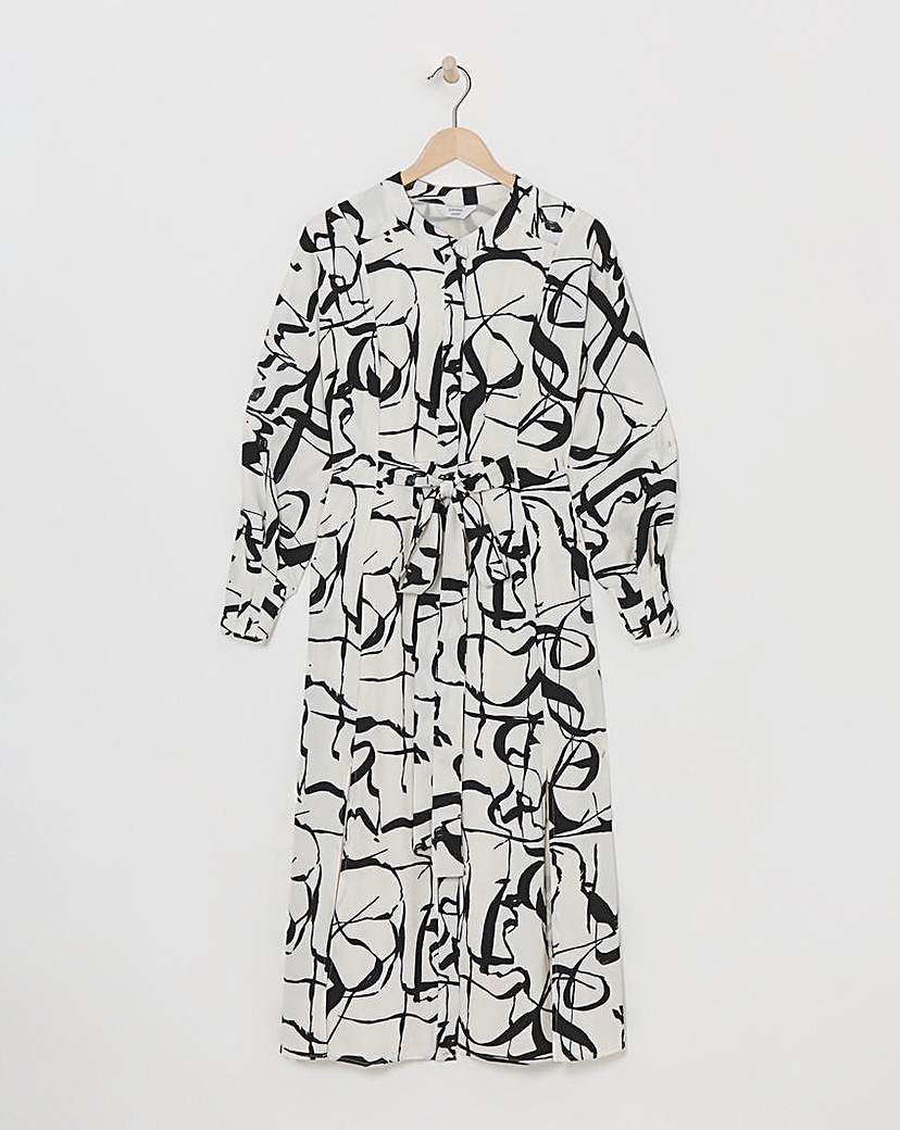Joanna Hope Tie Waist Shirt Dress