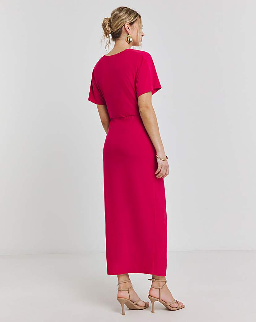Joanna Hope Ruched Front Jersey Dress
