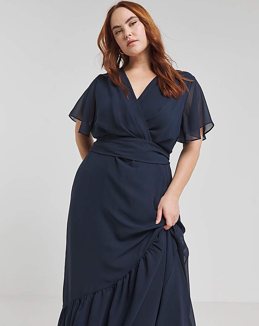 Tie Waist Detail Plus-Size Frock | Simply Be