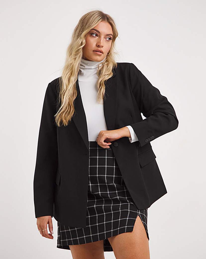 Black Tailored Single Breasted Blazer