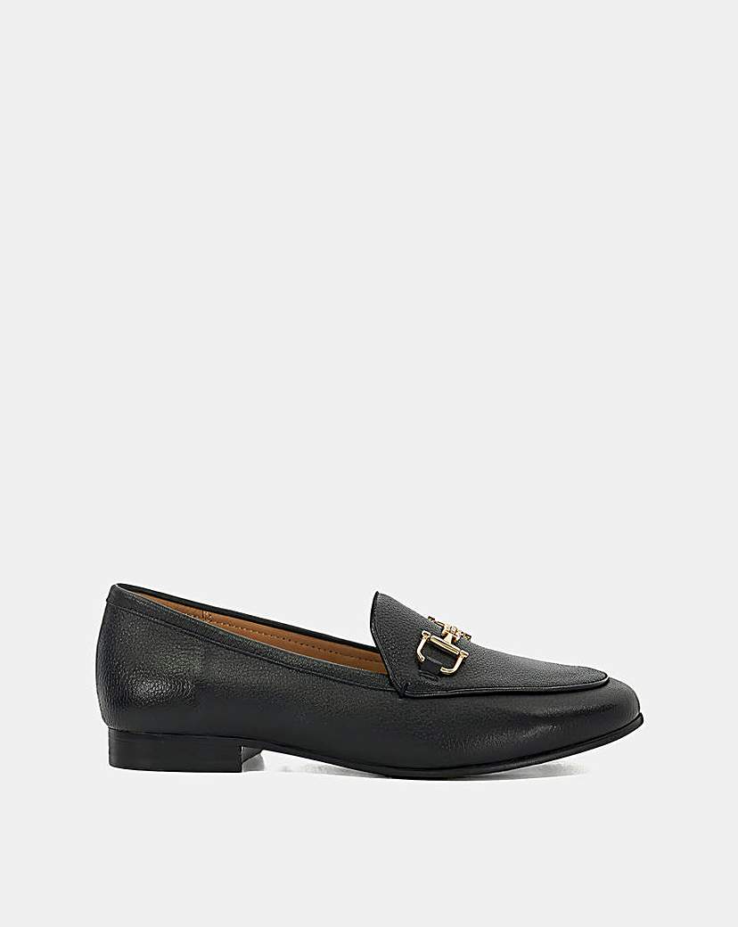 Dune Glair Snaffle Loafers Wide Fit