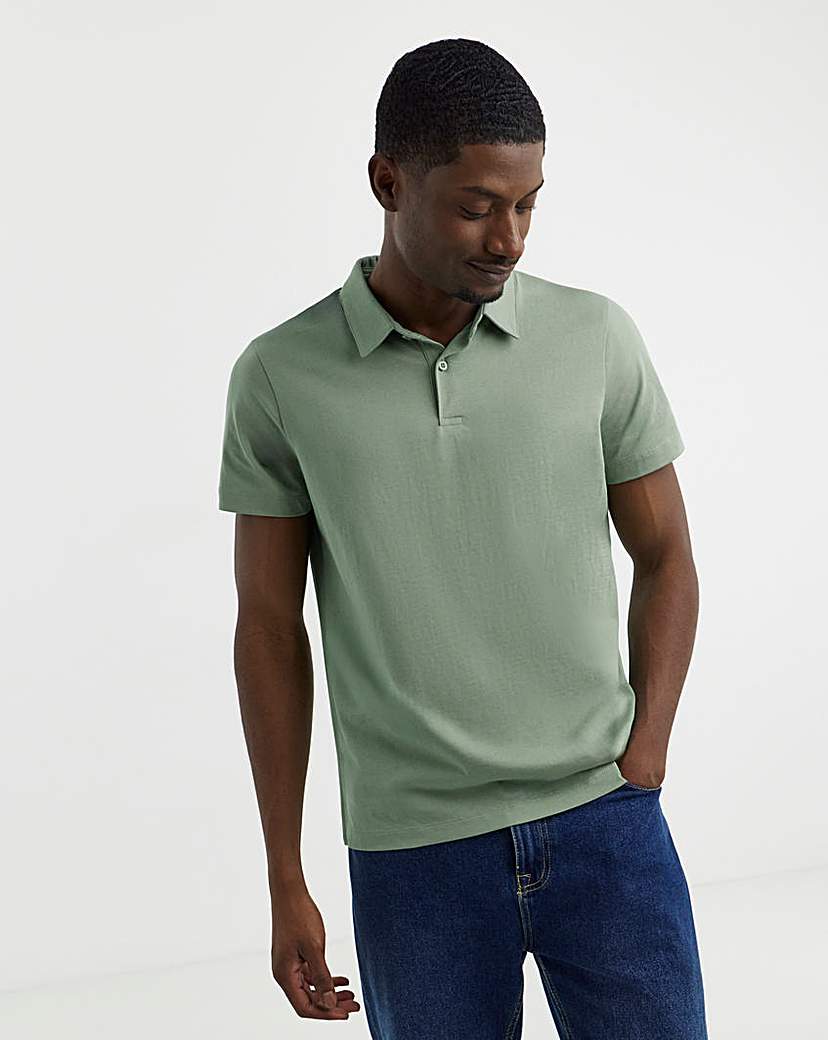 Pure Cotton Jersey Polo Long