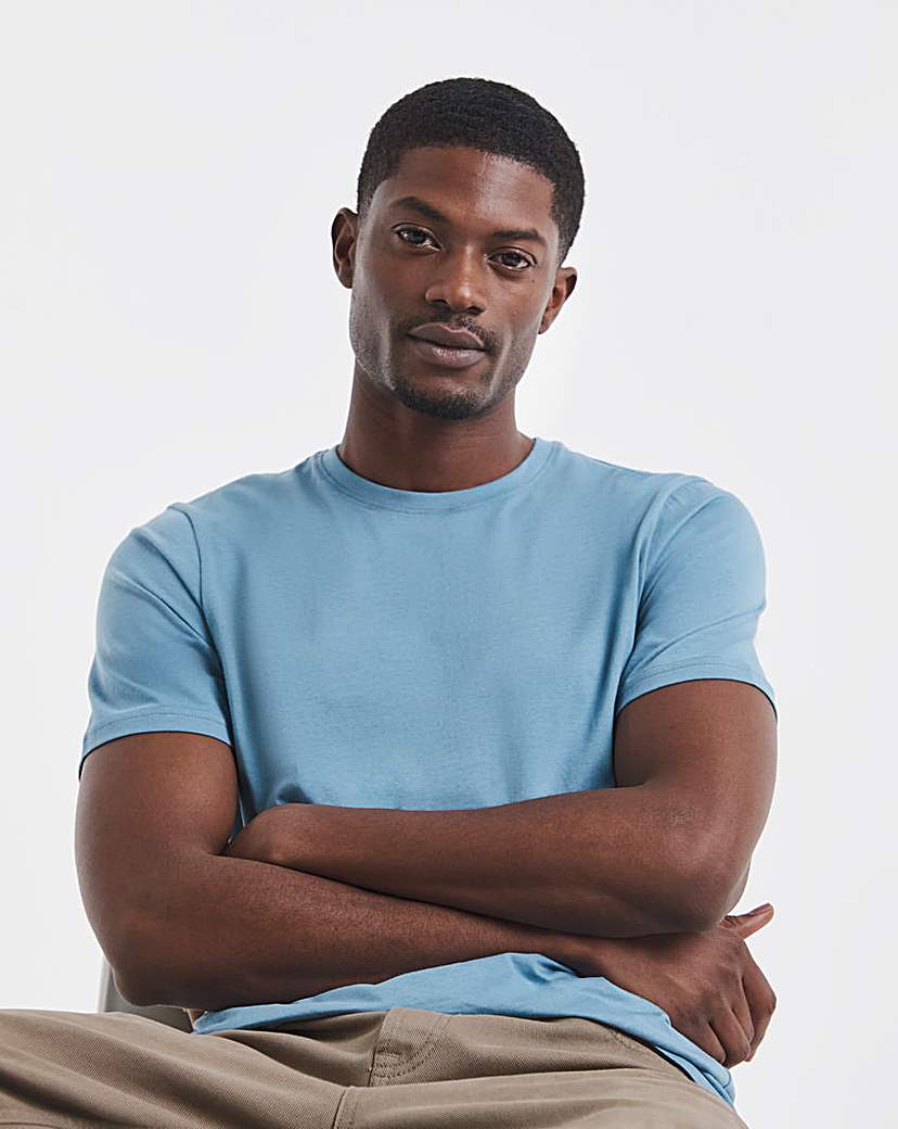 Pure Cotton Crew Neck T-Shirt Long