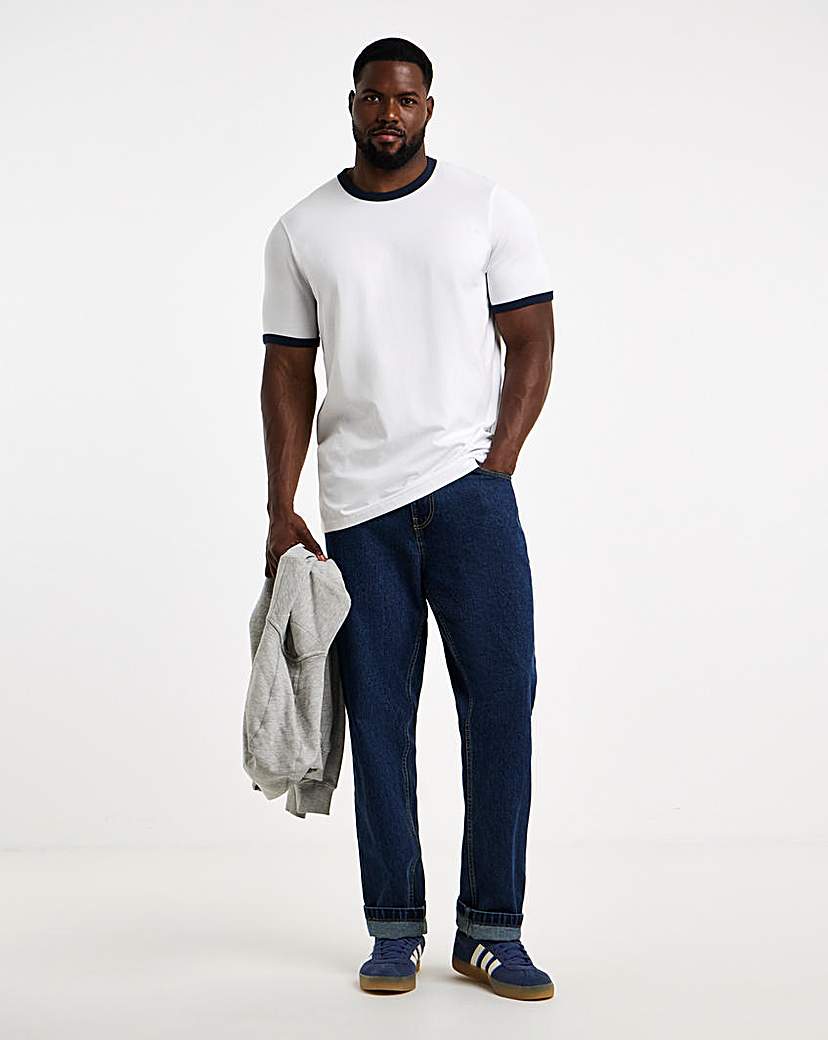 Contrast Ringer T-Shirt Reg-Fit Long