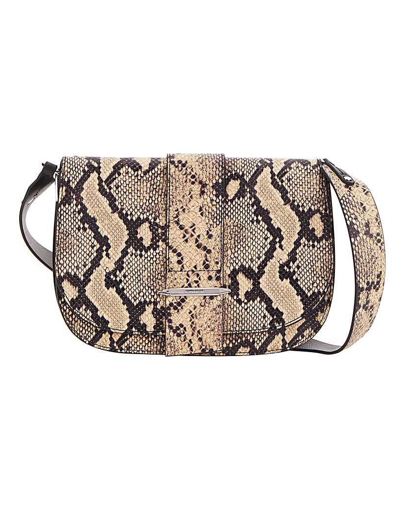 Karen Millen Manhattan Mini Leather Bag - Snake