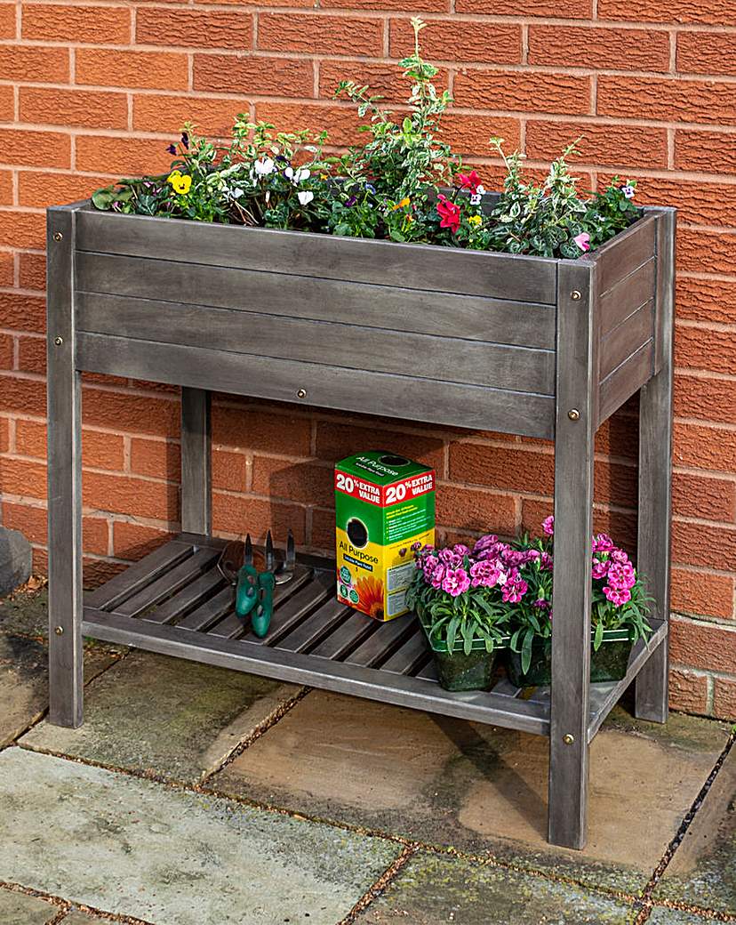 Rowlinson Alderley Grey Raised Planter