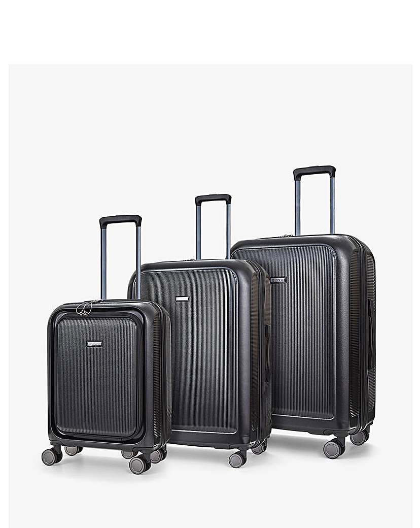 Rock Austin 3pc Suitcase Set - Black