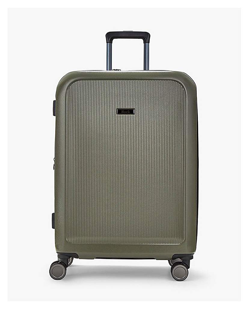 Rock Austin Olive Green Medium Suitcase