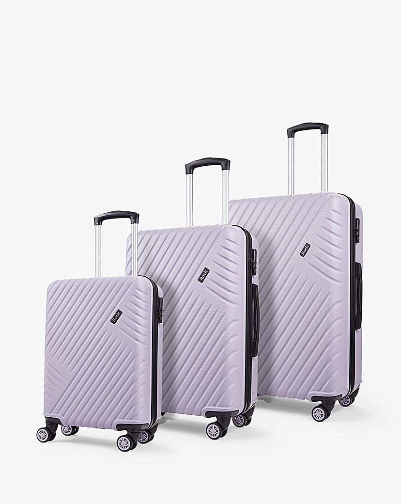 Rock Santiago Purple Luggage 3pc set
