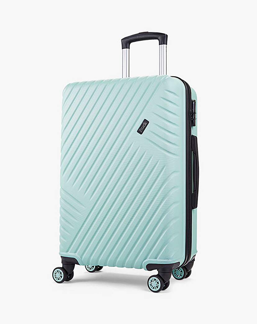 Rock Santiago Green Medium Suitcase