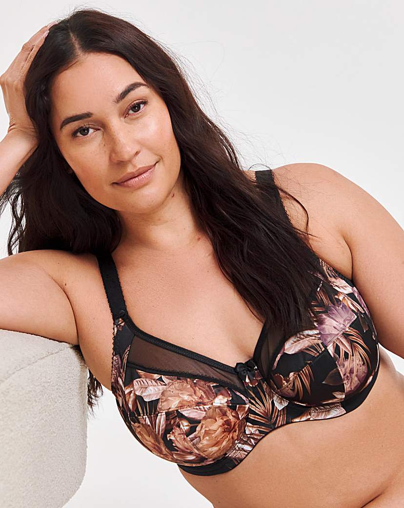 Goddess Kayla Full Cup Bra Dark Tropical