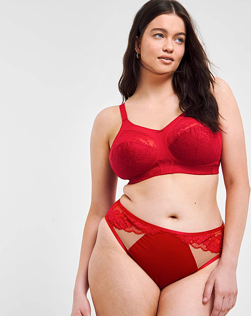 Goddess Verity Non Wired Bra Red